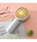 Handheld USB Charging Portable Desktop Small Electric Fan(Gray)