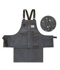 Canvas Electric Craftsmen Multi Pocket Tool Apron(Black Gray)