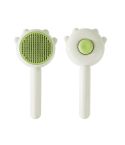 Pet Needle Combing Hair Cleaning De-frizz Brush(Green)