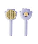 Pet Needle Combing Hair Cleaning De-frizz Brush(Purple)