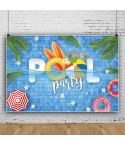 80x120cm Summer Pool Party Decoration Backdrop Swimming Ring Photography Background Cloth(11418487)