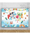 80x120cm Summer Pool Party Decoration Backdrop Swimming Ring Photography Background Cloth(11418491)