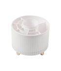 Desktop Rotation Makeup Brush Bucket Dressing Table Stand(White)