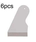 6pcs 6x10cm Handle Phone Film Scratch Card Film General Tools Hydrogel Film Debubble Scraper(White)
