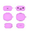 For EarFun Air Pro 3 Silicone Earphone Dustproof Storage Case(Light Purple)