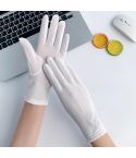 Free Code Summer Sunscreen Anti-ultraviolet Ice Silk Thin Gloves(White)