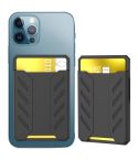 AhaStyle PT133-A-S Mobile Phone Adhesive Silicone Card Case(Black)