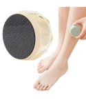 2 in 1 Double-sided Foot Grinder Crystal Glass Manual Epilator(Yellow)