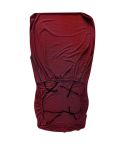 Wooden Sofa Chair Sleeve Solid Back Office Chair Chair Cover(Wine Red)