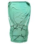 Wooden Sofa Chair Sleeve Solid Back Office Chair Chair Cover(Green)