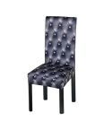 Anti-Fouling Household Chair Cover Dining Chair Sleeve One-Piece Stretch Chair Cover(Dark Gray)
