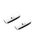 SHUNWEI 1pair Car Safety Belt Limiter Anti-Stranglehold Clip(White)