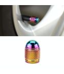 Car Bicycle Tire Aluminum Alloy Dustproof Valve Cap(Bullet Style)