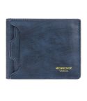 Menbense Men Short Wallet Casual Multi-Card Coin Purse(Blue)