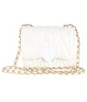 Children Chain Bag Lovely Princess Lingerie Shoulder Crossbody Bag(White)