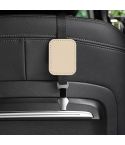 Car Rear Seat Backrest Suede Interior Multifunctional Hook(Beige)