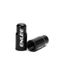 ENLEE E-FZ1004 2pcs /Set Bicycle French Valve Caps Aluminum Alloy Dust Cap For Tire Valve Caps(Black)