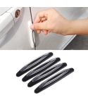 4pcs/set Car Door Anti-collision Strips Rearview Mirror Anti-scratch Stickers(Black)