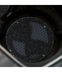 Car Multifunctional Anti-slip Coaster with Diamond Bow Crystal(Black)