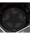 Five-pointed Star Diamond-encrusted Car Non-slip Decorative Water Coaster(Black)
