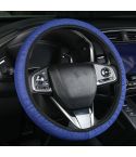Car Mesh Steering Wheel Cover Breathable Elasticized Handle Sleeve, Size: 38cm(Blue)