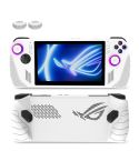 For ASUS ROG Ally Game Console Silicone Protective Cover + Button Cap Set Pocket Gaming Accessories(White)