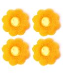 4pcs /Set Household Anti-tangle Laundry Balls Anti-knotting Laundry Cleaning Ball for Washing Machine(Yellow)