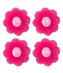 4pcs /Set Household Anti-tangle Laundry Balls Anti-knotting Laundry Cleaning Ball for Washing Machine(Pink)