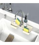 Silicone Drainage Mat Splash-Proof Silicone Pad Kitchen Bath Faucet Drainage Basket(Milky)