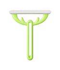 Cats Hair Removal Brush Antler Household Pet Sticky Coat Cleaner(Green)