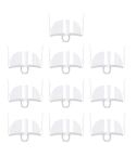 10pcs /Bag Recyclable Transparent Restaurant Mask Chef Anti-fog And Anti-Spittle Plastic Masks(opp Bag)