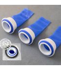 5pcs Silicone Floor Drain Plug Anti-Backflow Anti-odor Inner Core for Toilet Pipes Bathroom(Blue Set)