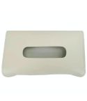 Car Armrest Box Sun Visor Hanging Leather Tissue Box(Beige)