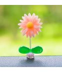 Cute Small Daisy Car Ornament Car Dashboard Shaking Decoration(Pink)