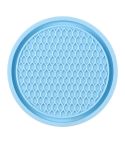 3pcs 7cm Car Diamond-free Water Coaster Interior Anti-slip Mat(Blue)