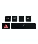 For Audi A4 Emergency/Double Flash Button Cup Holder Button Repair Sticker, Left-Hand Drive Only(Without Card Box)