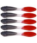 7cm 5pcs /Pack HENGJIA SO177 Dual Color Imitation Fishing Lure Freshwater Soft Dummy Bait(Color 5)