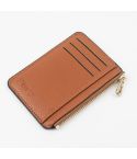 Multi-card Slot Zipper Card Holder Large Capacity Ultra-thin Coin Purse(Coffee)