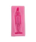 Virgin Mary Fondant Silicone Cake Molds DIY Chocolate Clay Mold Pastry Baking Tool(Pink)