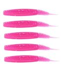 5pcs /Pack HENGJIA SO109 Spaghetti Worm Soft Bait Spiral Fishing Dummy Lures, Size: 10cm 7g(Color 3)