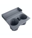 For Tesla Model3/Y Central Water Cup Limiter Silicone Coaster(Gray)