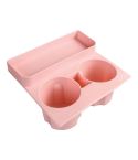 For Tesla Model3/Y Central Water Cup Limiter Silicone Coaster(Pink)