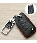 For Volkswagen Jetta Car Key Cover Multifunctional Keychain Anti-lost Number Plate(G)