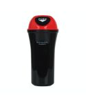 Car Mini Trash Can Multifunctional Interior Storage Box(Red)