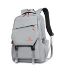 WEIXIER B682 Large Capacity Double Shoulder Backpack Casual Waterproof Travel Bag(Light Gray)