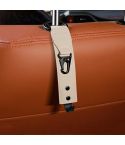 Car Seat Back Multifunctional Storage Metal Hook(Beige)