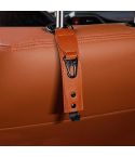 Car Seat Back Multifunctional Storage Metal Hook(Brown)