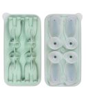 3D Dog Shaped Household Silicone Ice Mold Bar Ice Making Box(Green)