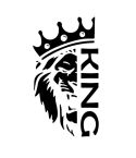 Lion Crown Car Decorative Sticker(Black)