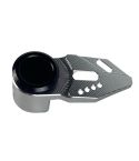 Motorcycle CNC Aluminum Alloy Helmet Hook(Silver)